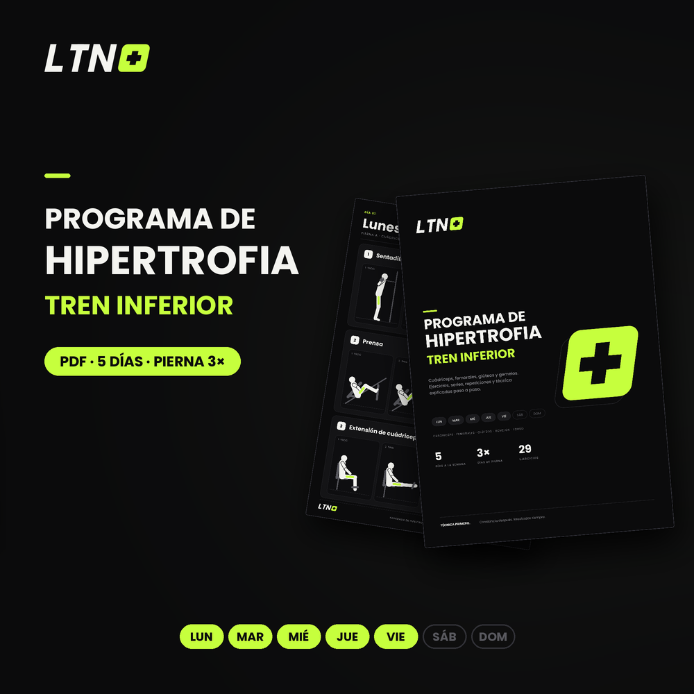 Programa LTN Plus Hipertrofia Enfoque TREN-INFERIOR